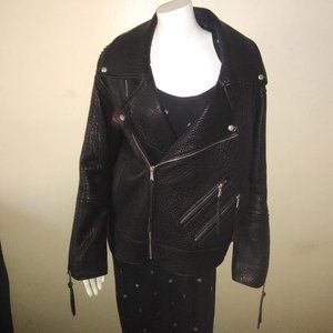 Rebecca Minkoff Pebbled Leather Jacket